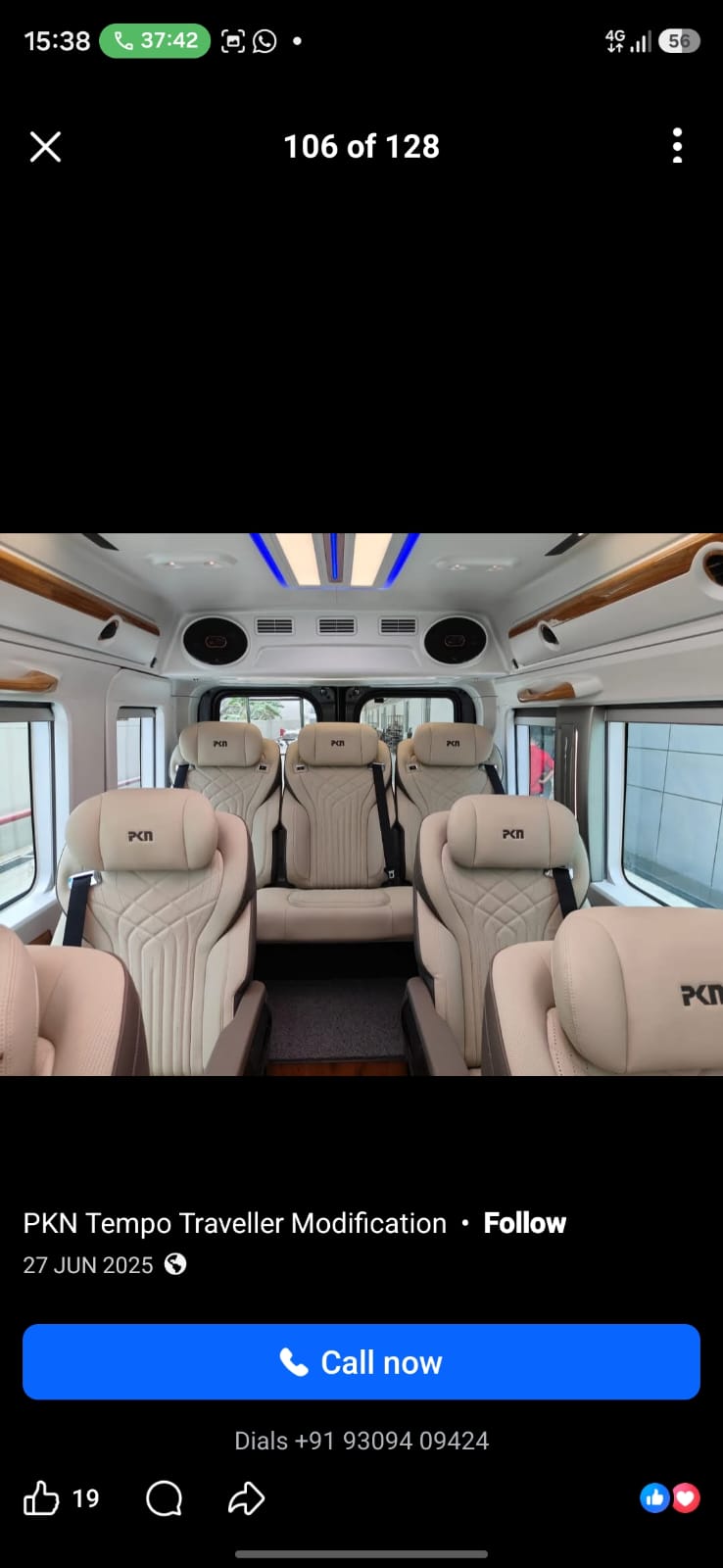 Maharaja Urbania interior showing premium recliner seats and luxury amenities